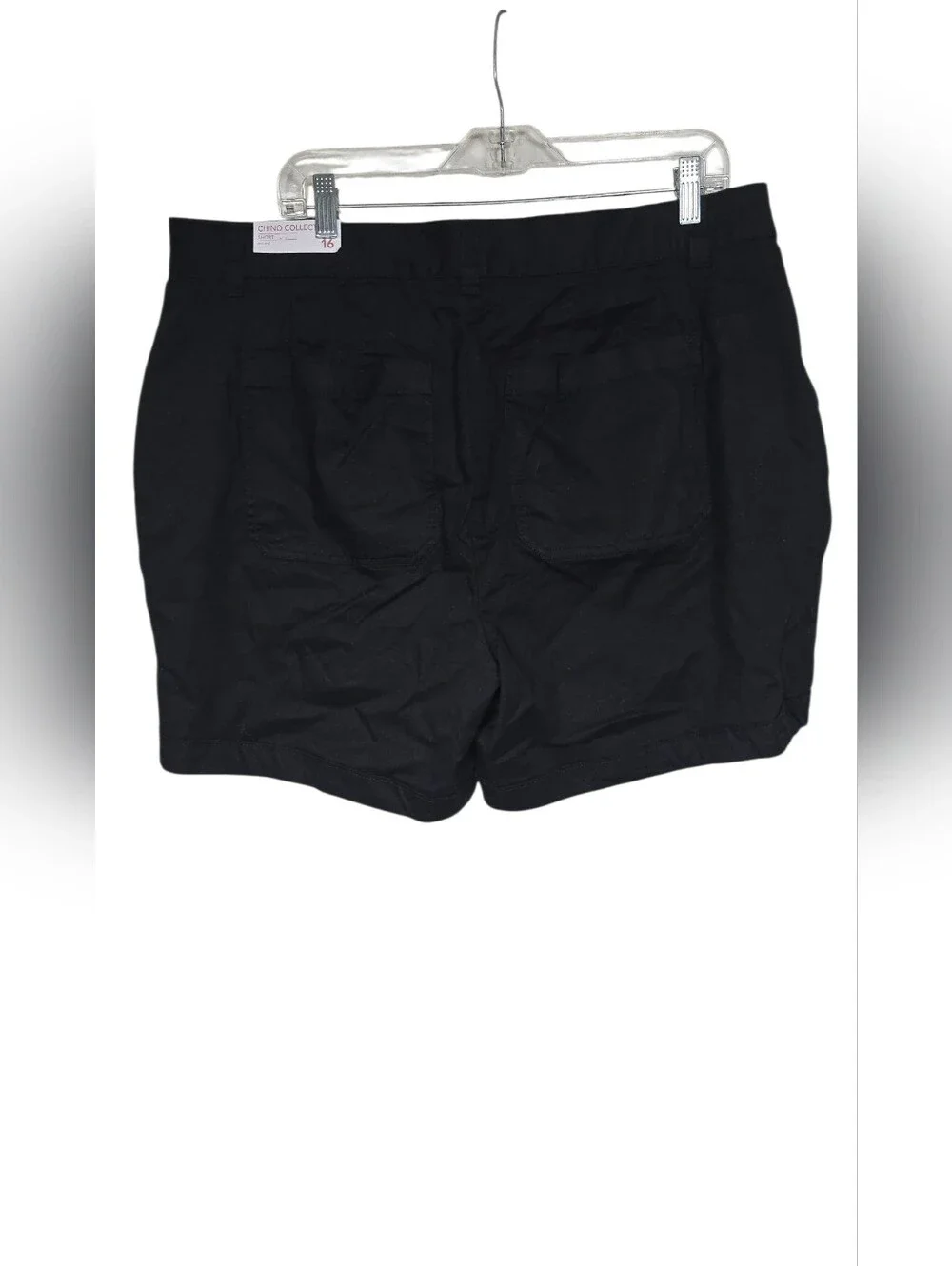 NWT Lane Bryant Chino Collection Black Shorts Womens Size 16